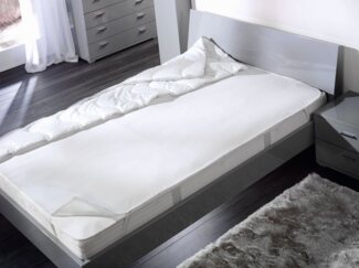 GMD Living, Topper PROTECT-LINE FROTTEE, 0.5 cm hoch, (1 Matratzenschutz-Spannauflage), weiche Oberfläche und zuverlässiger Nässeschutz