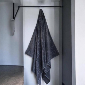 JOOP! Duschtuch Selection 1711 Duschtuch gemustert Anthrazit, 100 % Baumwolle