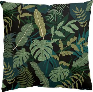 Bilderdepot24 Dekokissen drinnen Kissenhülle/ Sofakissen/ Zierkissen Kissenhülle grün Blumen Tr, Bezug mit / ohne Füllung Zierkissen Outdoor Sofa Bett