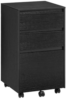 Woltu Aktenschrank (1-St) mobiler Schrank, Rollcontainer mit 3 Schubladen