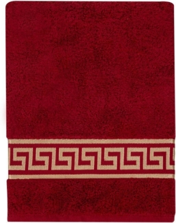 Belle Arti Handtücher Luxus Mäander Gästetücher Badetücher Duschtücher Saunatücher in Set, (1-St), schwarz, weiss, beige, rot, gold, 100% Baumwolle, Frottee, eingestickt