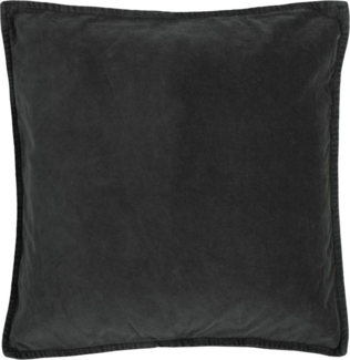 Ib Laursen Kissenbezug Kissenbezug Kissenhülle Samt Velour Grau Anthrazit 52x52cm Ib Laursen