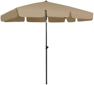 vidaXL Strandschirm Taupe 200x125 cm 314730