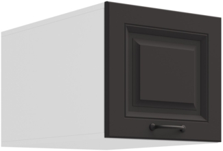 Aufsatzschrank Hochschrank 40 cm STILO Grau + Weiss Küchenzeile Küchenblock Küche Landhaus