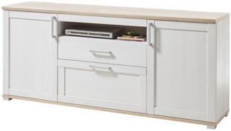 TV-Sideboard Romy / Romance , Holzwerkstoff , Holzfarben , 190 x 80 x 44 cm