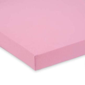 FabiMax 2692 Jersey Spannbettlaken für 6-eck Laufgitter, Rosa 105x120 cm