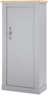 Kommode Stauraumschrank Chambord 68x37x142cm lichtgrau Artisan Eiche