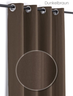 Beautex Vorhang Leinen Optik Brilliant Ösenvorhang, Gardine mit Ösen 140x245 cm, Ösen (1 St), blickdicht