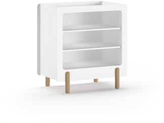 Wickelkommode Karylin 88 x 54 x 95 Wickelregal MDF Weiß
