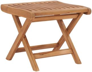 vidaXL Klappbarer Fußhocker 46,5×49×41,5 cm Massivholz Teak