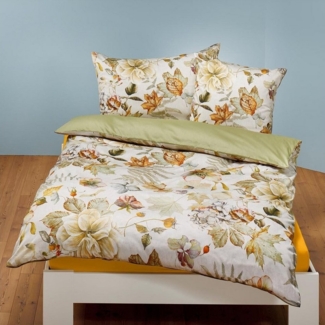 TRAUMSCHLAF Bettwäsche Herbst, Mako Satin, 2 teilig, edle Mako-Satin Qualität