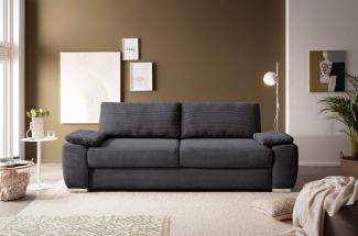 exxpo - sofa fashion 2-Sitzer SOLSBURY, Sofa, Schlafsofa, inkl. Federkern-Polsterung, Bettfunktion und Stauraum, in Cord