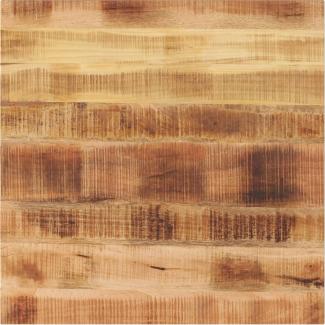 vidaXL Tischplatte, Quadratisch Raues Massivholz Mango, 70x70x1,5 cm