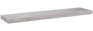 vidaXL Schweberegal Betongrau 90 x 23,5 x 3,8 cm MDF