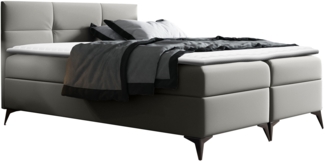 Boxspringbett Worx, Grau, 120x200 cm