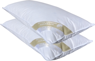 2 Stück Betten Hofmann Classic Kissen Kopfkissen 40x80 Federkissen 500 g waschbar stabil