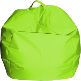 Dmora Eleganter Sitzsack, grüne Farbe, Maße 65 x 50 x 65 cm