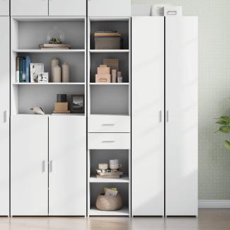 vidaXL Highboard Weiß 40x42,5x185 cm Holzwerkstoff 3281441