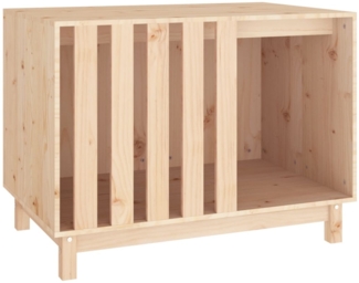 Hundehütte 90 x 60 x 67 cm Massivholz Kiefer, Natur