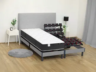 Vente-unique - PAROX Matratze Stoff Weiß - B 70 cm x H 24 cm x L 190 cm