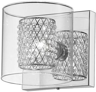 Casa Padrino Wandleuchte Silber 13 x 14 x H. 13 cm - Hotel & Restaurant Leuchte