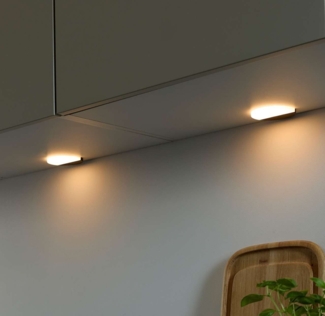 Loevschall Unterschrankleuchte Polaris Set in versch. Varianten, Unterbauleuchte, Unterschrankleuchte, Bewegungsmelder, LED fest integriert, Warmweiß, Bewegungsmelder, LED integriert, Warmweiß, eingebaute Sensorfunktion