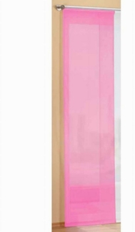 Gardinenbox Schiebegardine (1 St), Klettband, transparent, Voile, Flächenvorhang unifarben inkl. Paneelwagen 85589