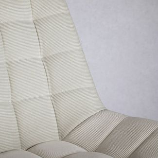 IDIMEX Drehstuhl VASILO, Bürostuhl höhenverstellbar mit Metallgestell und Cordstoff Beige