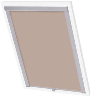 vidaXL Verdunkelungsrollo Beige SK06 133489