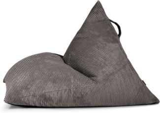 Sitzsack ‘Razz‘, Bezugstoff - Waves, 100% Polyester, Drak Grey, 90x130x110 cm.