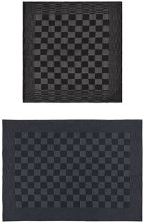 vidaXL 20-tlg. Handtuch-Set Schwarz und Grau Baumwolle 136286