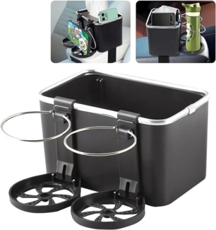 Happy Home Aufbewahrungsbox Auto Armlehnen-Aufbewahrungsbox mit Doppelt Getränkehaltern