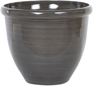 Blumenkübel TESALIA Stein 40 cm Braun