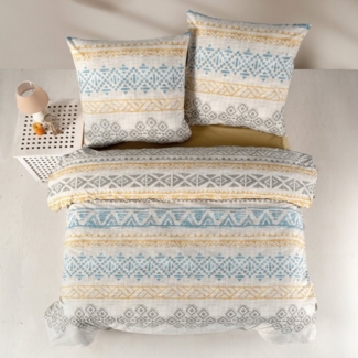 yadetextil Bettwäsche 135x200 cm 4 teilig, Renforce, 4 teilig, Bettwäsche-Set, 135x200 cm, 4 teilig, Arnetti