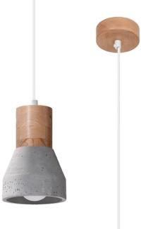 SOLLUX SL. 0964 Pendelleuchte QUBIC grau L: 100, B: 100, H: 1200, E27/60W, dimmbar