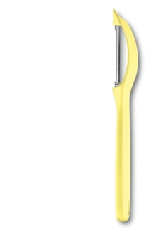 Victorinox | Swiss Classic Universalschäler | Pendelklinge & Zackenschliff | Hellgelb | ideal für Obst und Gemüse