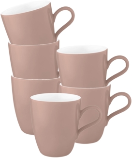 Seltmann Weiden Life Fashion Henkelbecher 400 ml 6er Set Posh Rose - DS