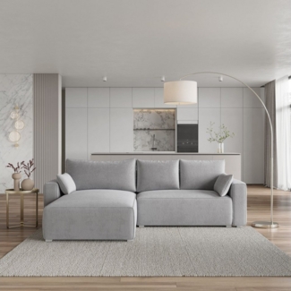 Masseno Ecksofa FORIL mit Schlaffunktion L-Form, Sofa mit Bettkasten