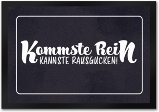 speecheese Fußmatte Fußmatte in 35x50 cm mit lustigem Spruch Kommste rein kannste