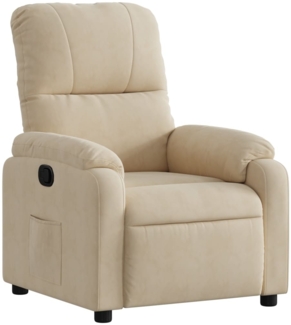 vidaXL Relaxsessel Creme Mikrofasergewebe 373453