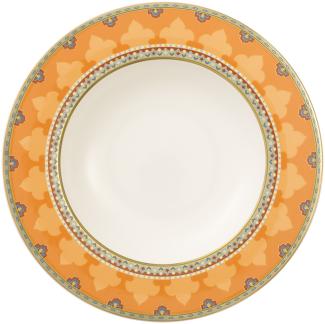 Villeroy & Boch Vorteilset 6 Stück Samarkand Mandarin Suppenteller Premium Bone Porcelain bunt 1047322700