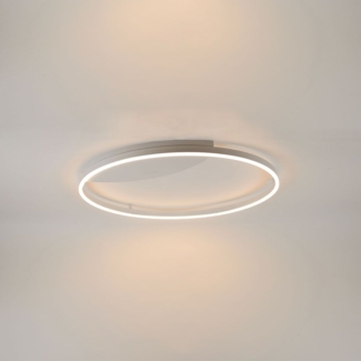 s.luce LED Ring Wandlampe & Deckenleuchte Dimmbar modern rund Weiß Ø 80cm
