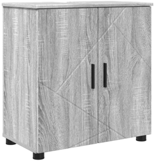 vidaXL Badezimmerschrank mit Speicher Graues Sonoma 61 x 35 x 64 cm 883290