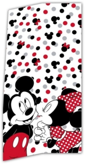 Disney Strandtuch Disney Mickey und Minnie Maus Badetuch, Baumwolle, XL 70x140 cm, 100% Baumwolle