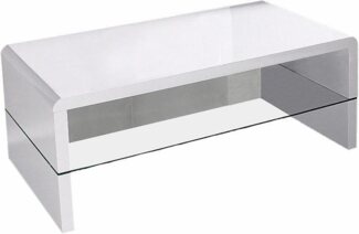 Concept GmbH Couchtisch in Weiß, MDF - 110x42x60cm (BxHxT)
