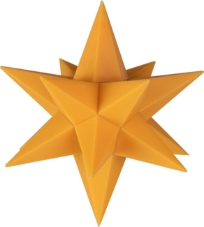 FHS LED-Galaxy-Stern gelb Ø 13 cm 8 gelbe RGB LED, 6/18 Timer