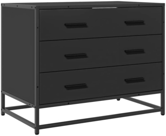 vidaXL Schubladenschrank Schwarz 70x41x56 cm Holzwerkstoff 849074