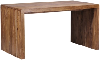 Schreibtisch BOHA Massiv-Holz Sheesham Computertisch 160 cm breit Echtholz Design Ablage Büro-Tisch Landhaus-Stil