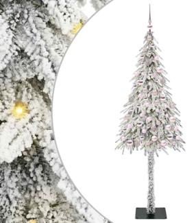 vidaXL Weihnachtsbaum mit 300 LEDs Weiß 180 cm PE und Stahl 3396231