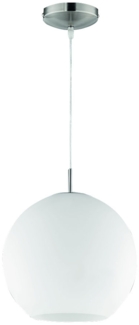 Pendelleuchte aus Glas und Nickel mit 30cm Durchmesser MOON